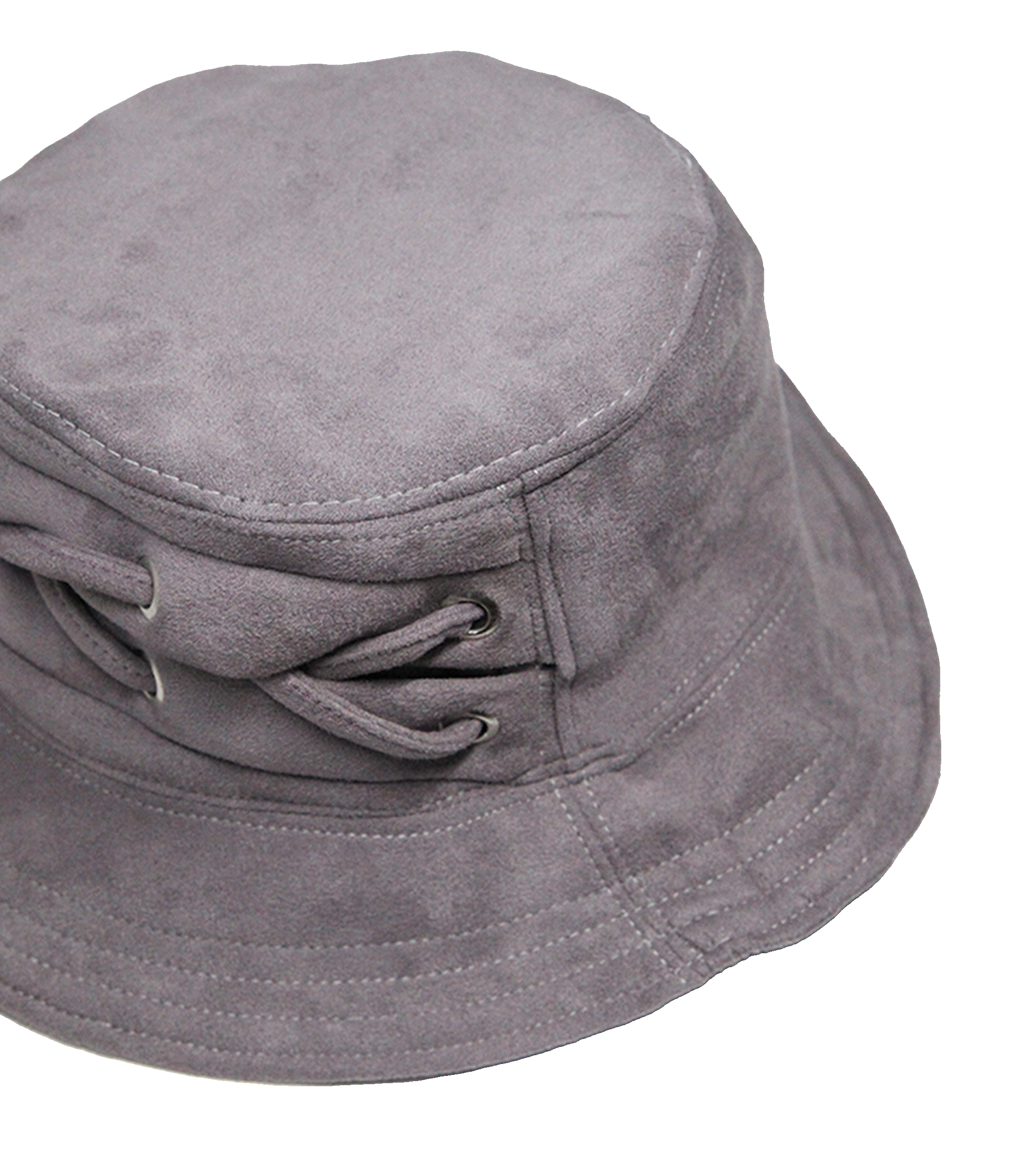 Aksamitny bucket hat z dekoracyjnym wiązaniem – upcycling