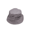 Aksamitny bucket hat z dekoracyjnym wiązaniem – upcycling