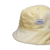 Aksamitny bucket hat w kolorze żółtym – upcycling