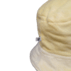 Aksamitny bucket hat w kolorze żółtym – upcycling