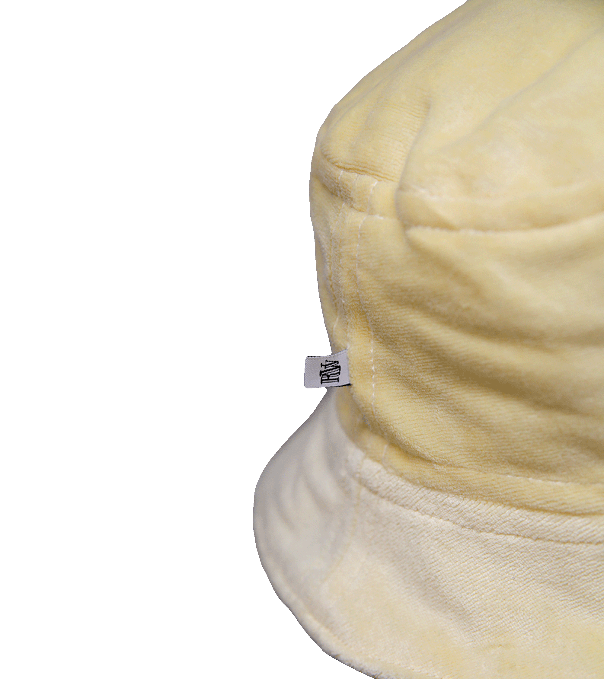 Aksamitny bucket hat w kolorze żółtym – upcycling