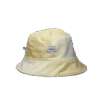 Aksamitny bucket hat w kolorze żółtym – upcycling