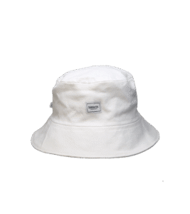 Gruby bucket hat biały bawełniany – upcycling