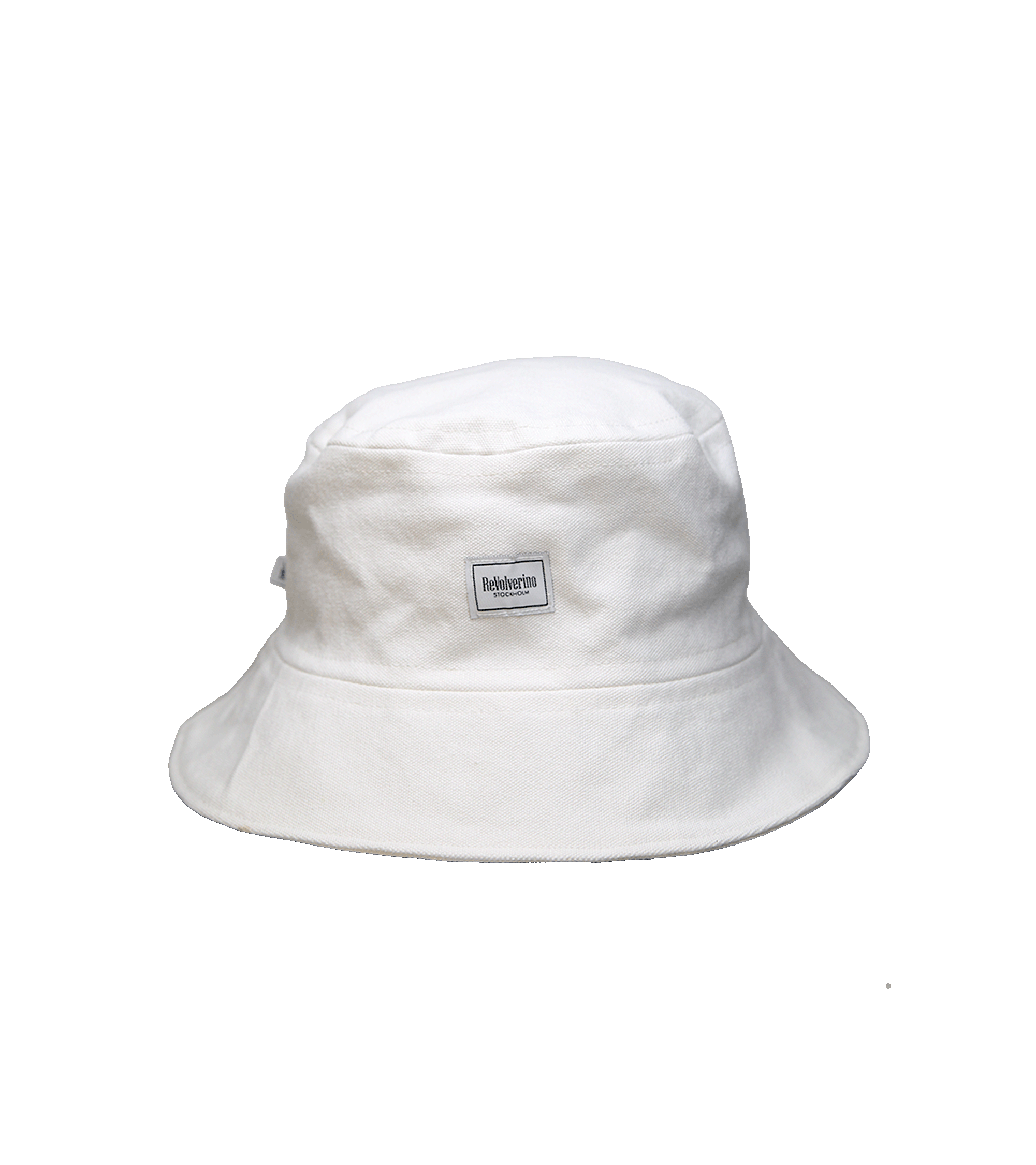 Gruby bucket hat biały bawełniany – upcycling