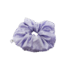 Scrunchie liliowa satynowa, upcycling