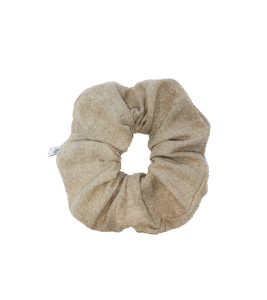 Scrunchie naturalna piaskowa, upcycling