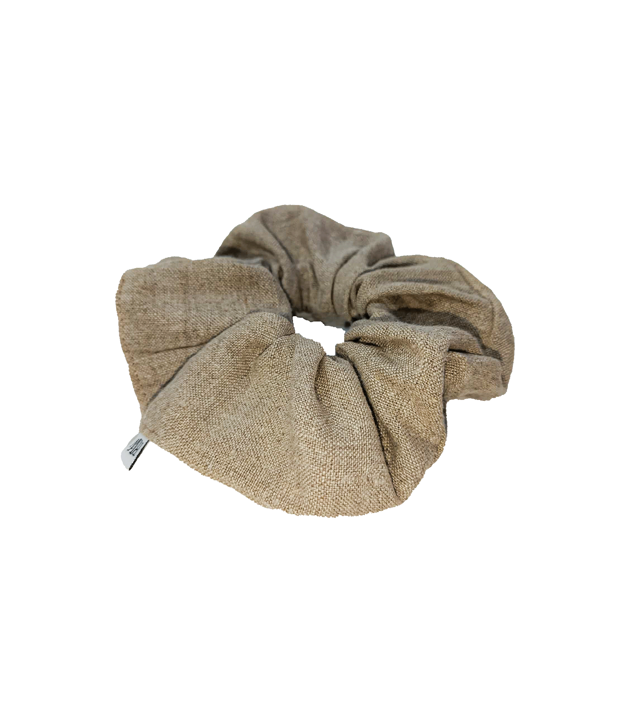 Scrunchie naturalna piaskowa, upcycling