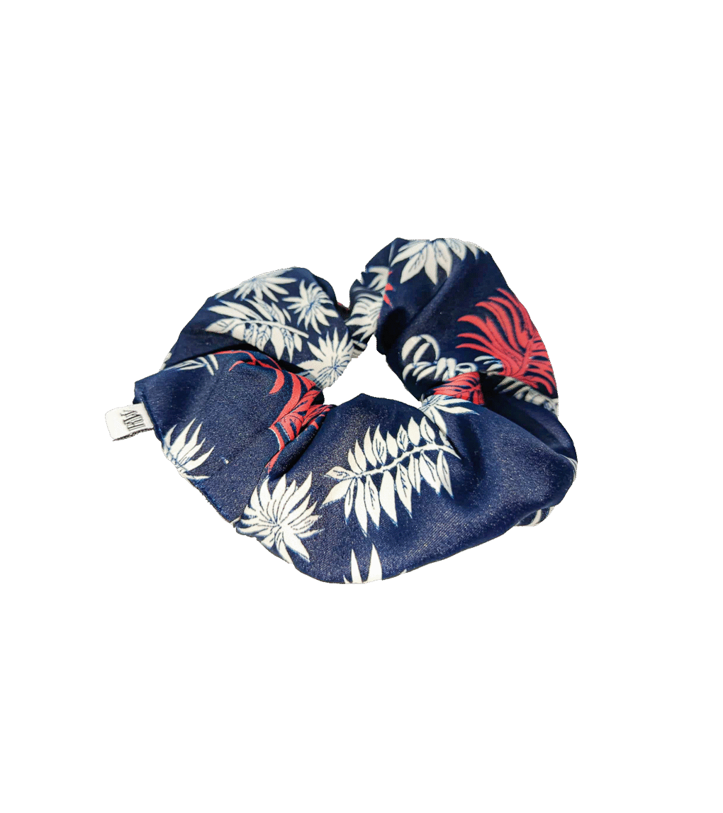 Scrunchie w orientalny wzór, upcycling