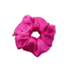 Scrunchie fuksja w delikatny wzór, upcycling