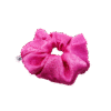 Scrunchie fuksja w delikatny wzór, upcycling
