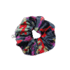 Scrunchie aksamitna we wzory, upcycling