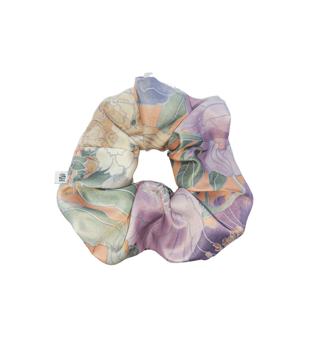 Elegancka scrunchie we wzory, upcycling
