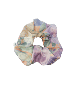 Elegancka scrunchie we wzory, upcycling