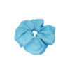 Scrunchie błękitna w delikatny wzór, upcycling