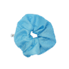 Scrunchie błękitna w delikatny wzór, upcycling