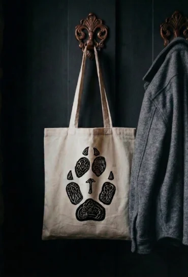 Torby z motywami folk art, z recyklingu