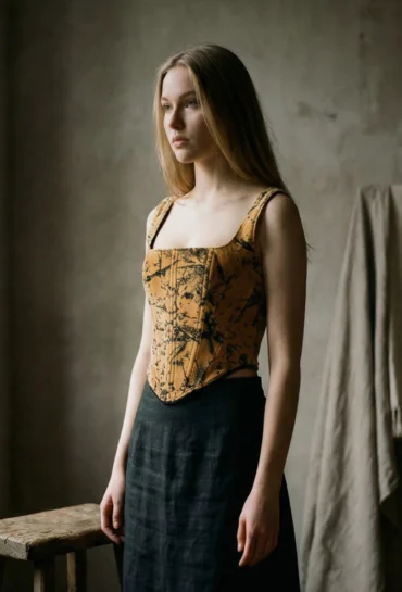 Gorsety i corset topy - upcycling