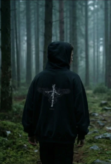 Bluzy z kapturem - folk art z recyklingu