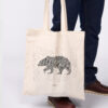 Torba bawełniana z recyklingu, motyw wikingowy Bear Spirit