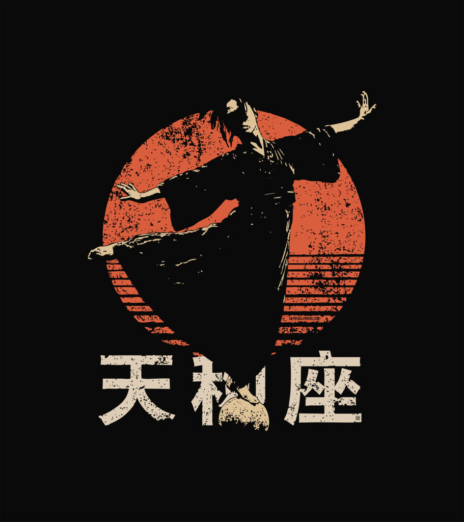 Libra zodiak sign, japanese inspired