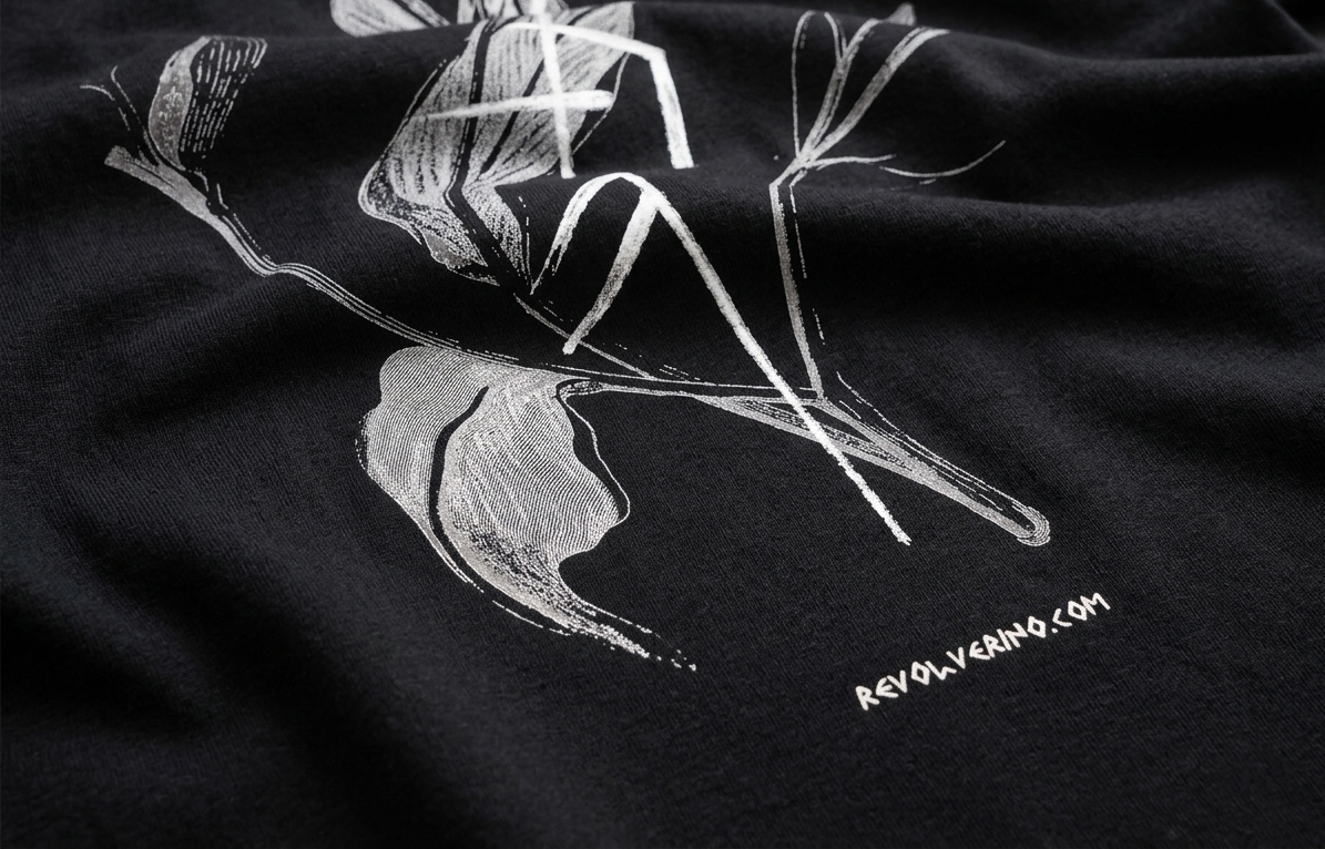 Recycled t-shirt with nordic runes