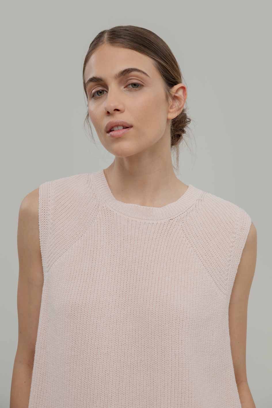 Top luźny damski z bawełny z recyklingu