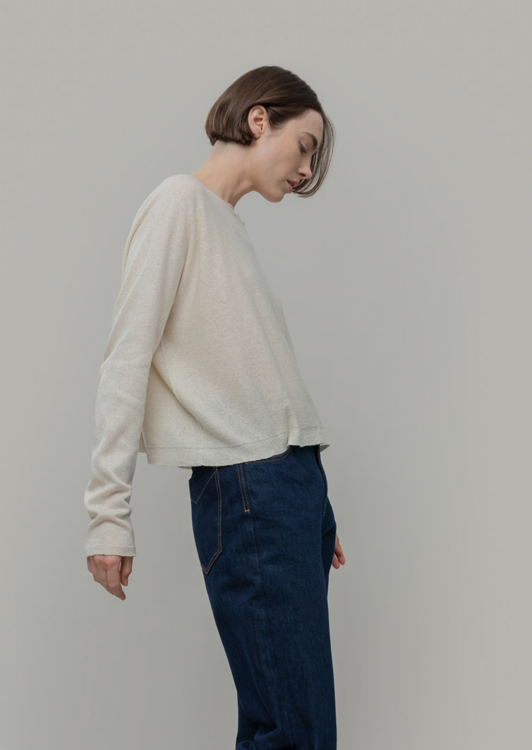 Sweterek z jedwabiu z recyklingu