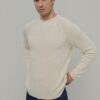 Sweter z bawełny męski, z recyklingu
