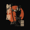 Sagittarius zodiak sign, japanese inspired