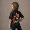 T-shirt dziecięcy z recyklingu, czarny – Zodiak Baran – Japoński Kanji
