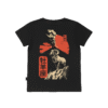 T-shirt dziecięcy z recyklingu, czarny – Zodiak Baran – Japoński Kanji