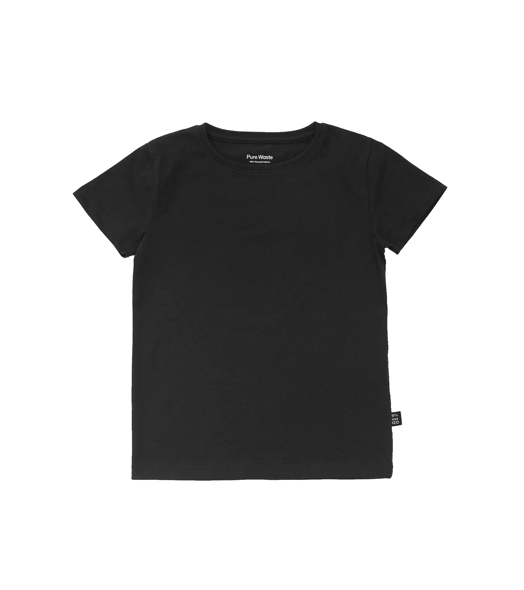 T-shirt dziecięcy z recyklingu, czarny – Zodiak Lew – Japoński Kanji