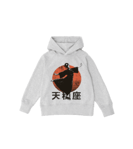 Bluza dziecięca, szara - Zodiak Waga - Japoński Kanji