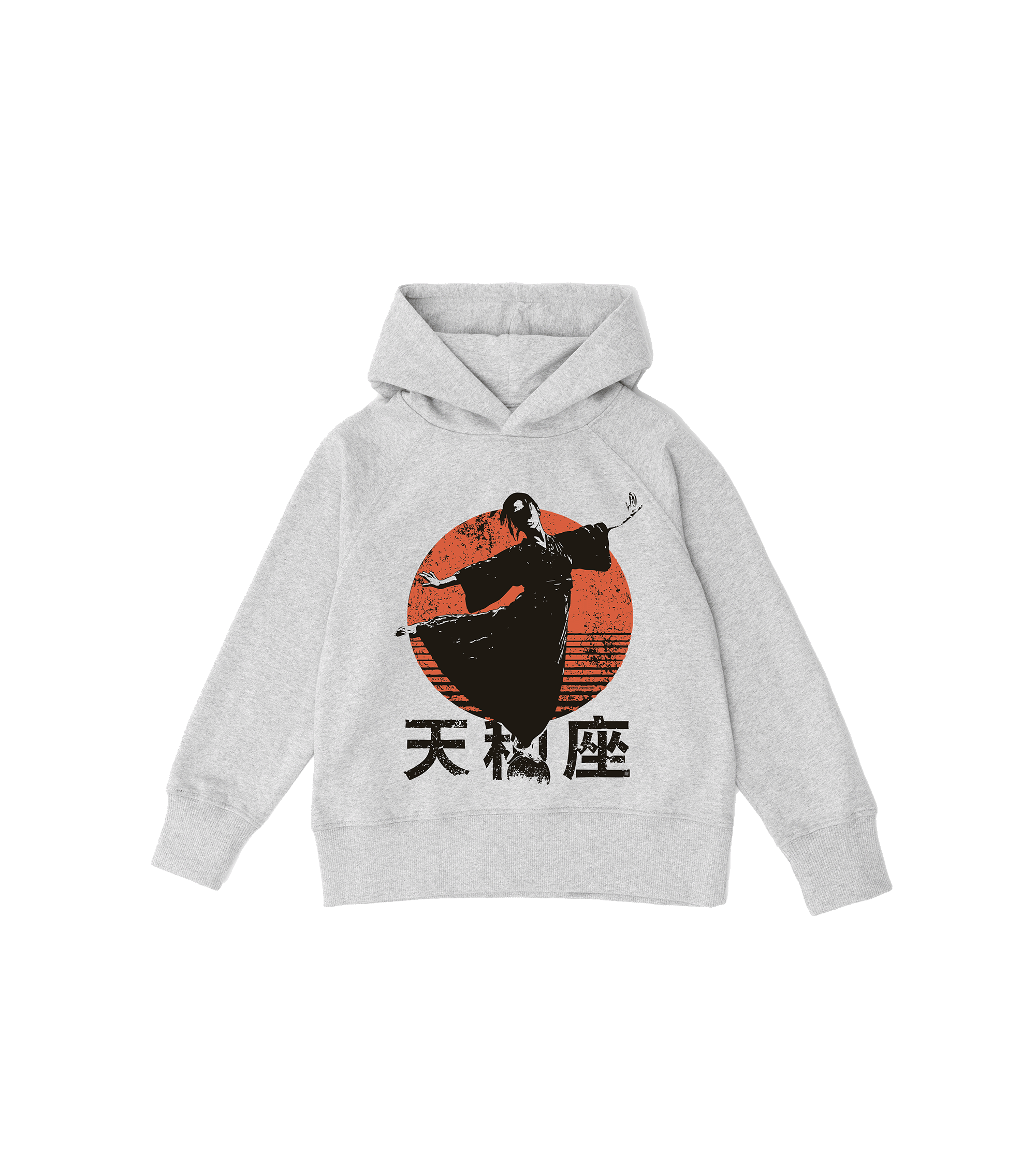Bluza dziecięca, szara – Zodiak Waga – Japoński Kanji