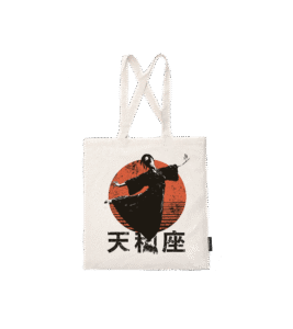 Torba bawełniana z recyklingu - Zodiak Waga - Japoński Kanji