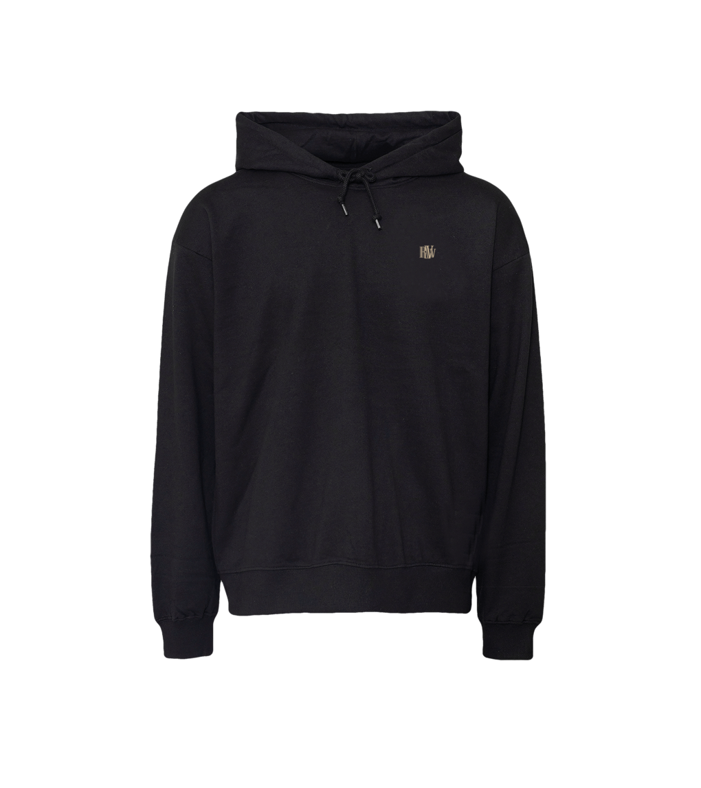 Bluza oversized z recyklingu, czarna – Zodiak Rak – Japoński Kanji