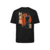 T-shirt luźny z recyklingu, czarny – Zodiak Strzelec – Japoński Kanji