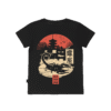 T-shirt dziecięcy z recyklingu, czarny – Zodiak Skorpion – Japoński Kanji